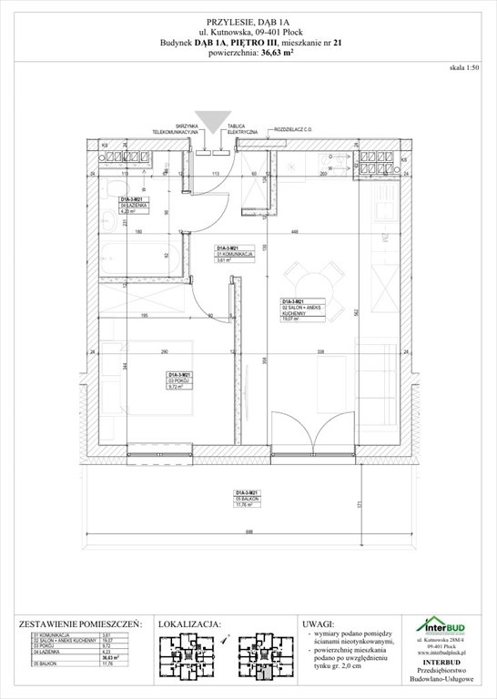 Nowe mieszkanie dwupokojowe Przylesie 2 Płock, Góry, Kutnowska 28P, 28R  37m2 Foto 1