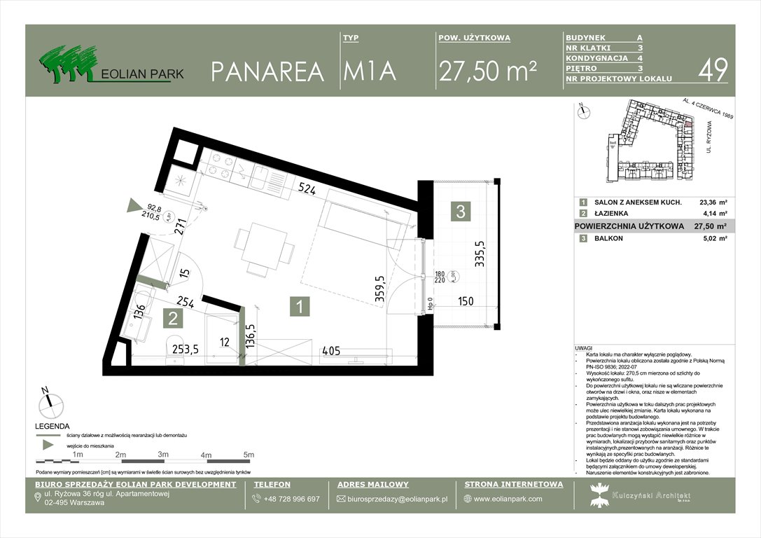 Nowa kawalerka PANAREA Warszawa, Ursus, Ryżowa  28m2 Foto 1