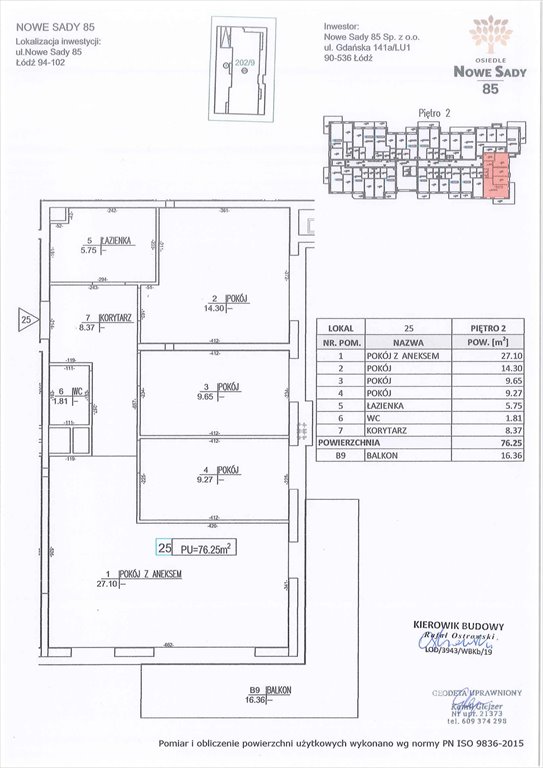 Nowe mieszkanie czteropokojowe  Nowe Sady 85 Łódź, Polesie, Nowe Sady 85  76m2 Foto 1