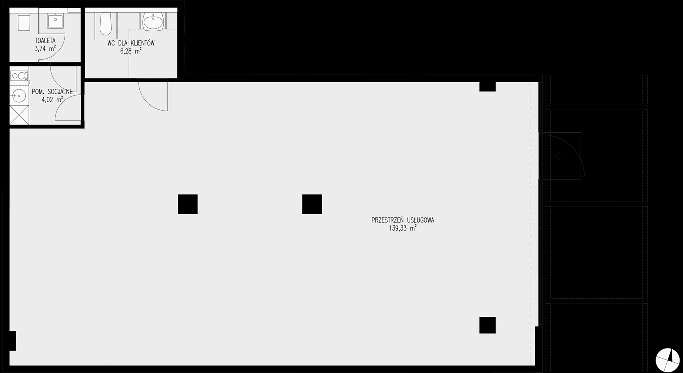 lokal użytkowy na sprzedaż 153m2 lokal użytkowy Katowice, Bogucice - Dąbrówka Mała, Wiertnicza 32