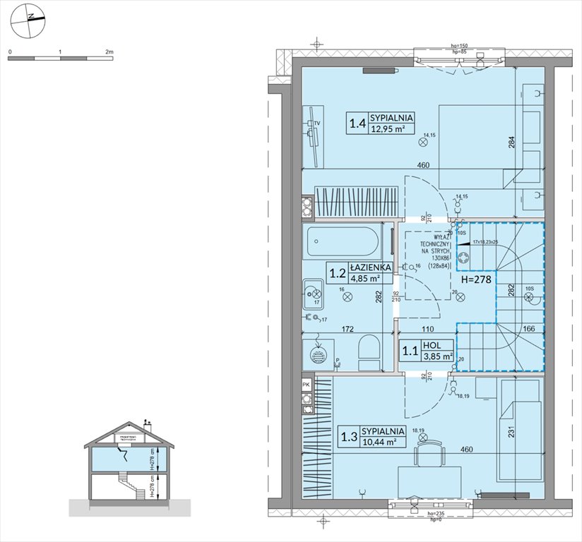 Nowy dom Osiedle Słoneczne Sulejówek, Szklarniowa  68m2 Foto 1