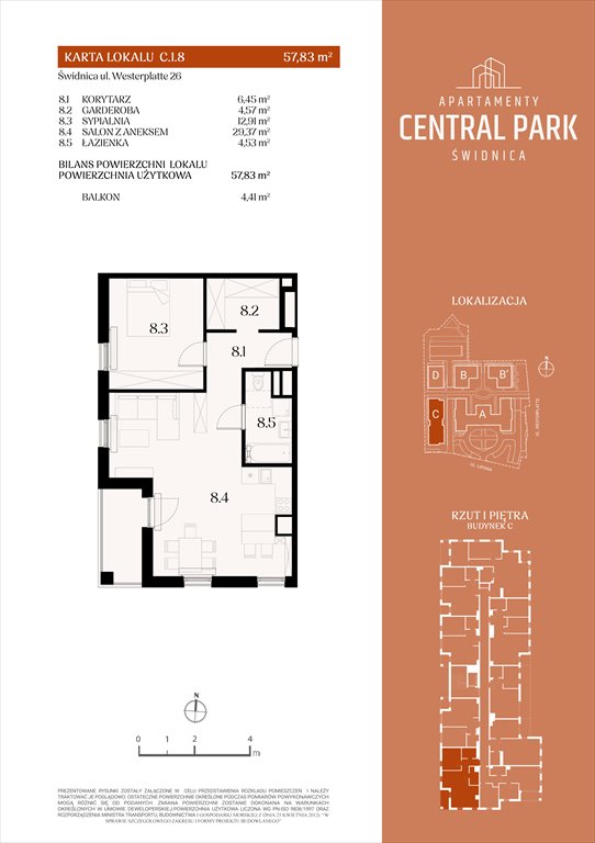 Nowe mieszkanie dwupokojowe Apartamenty Central Park Świdnica Świdnica, Lipowa 14  58m2 Foto 1