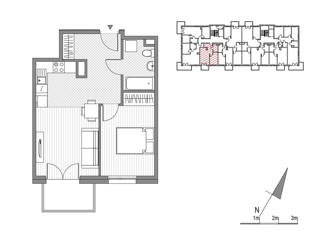 Nowe mieszkanie Glogera bud F i G Kraków, ul.Glogera 9,11  42m2 Foto 1