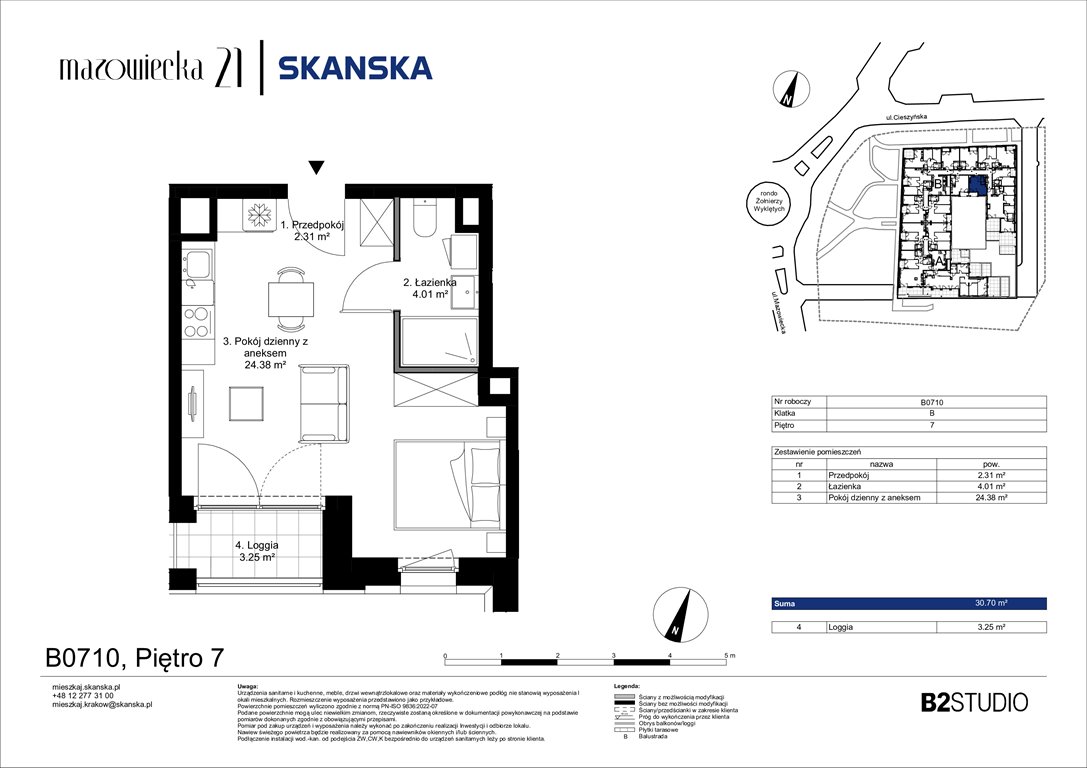 Nowa kawalerka Mazowiecka 21 Kraków, Krowodrza, ul. Mazowiecka 21  31m2 Foto 1