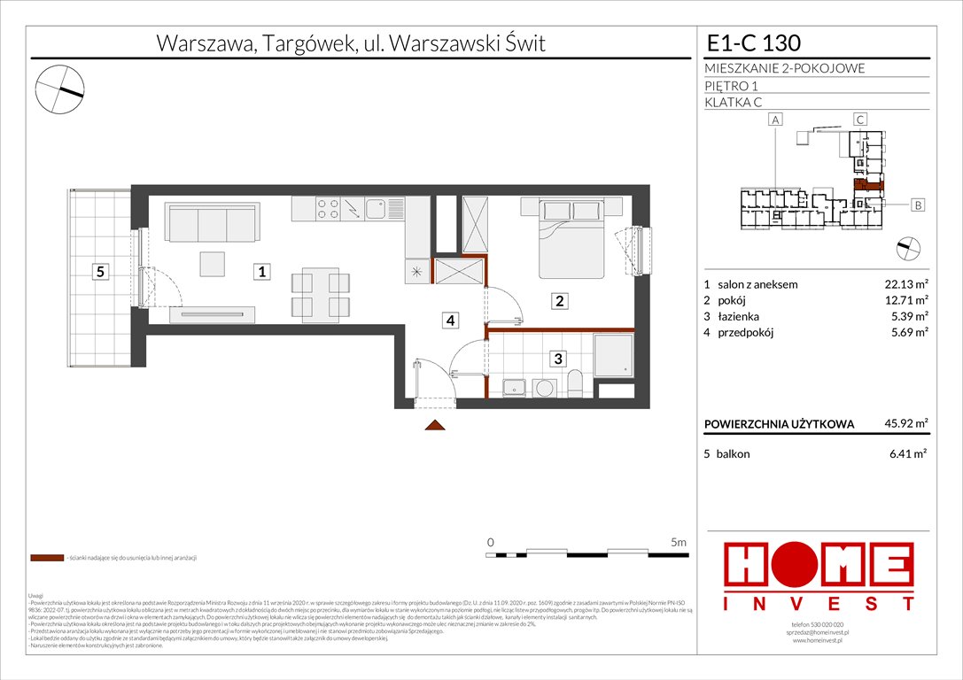Nowe mieszkanie dwupokojowe Warszawski Świt Etap X Warszawa, Targówek, ul. Warszawski Świt  46m2 Foto 1