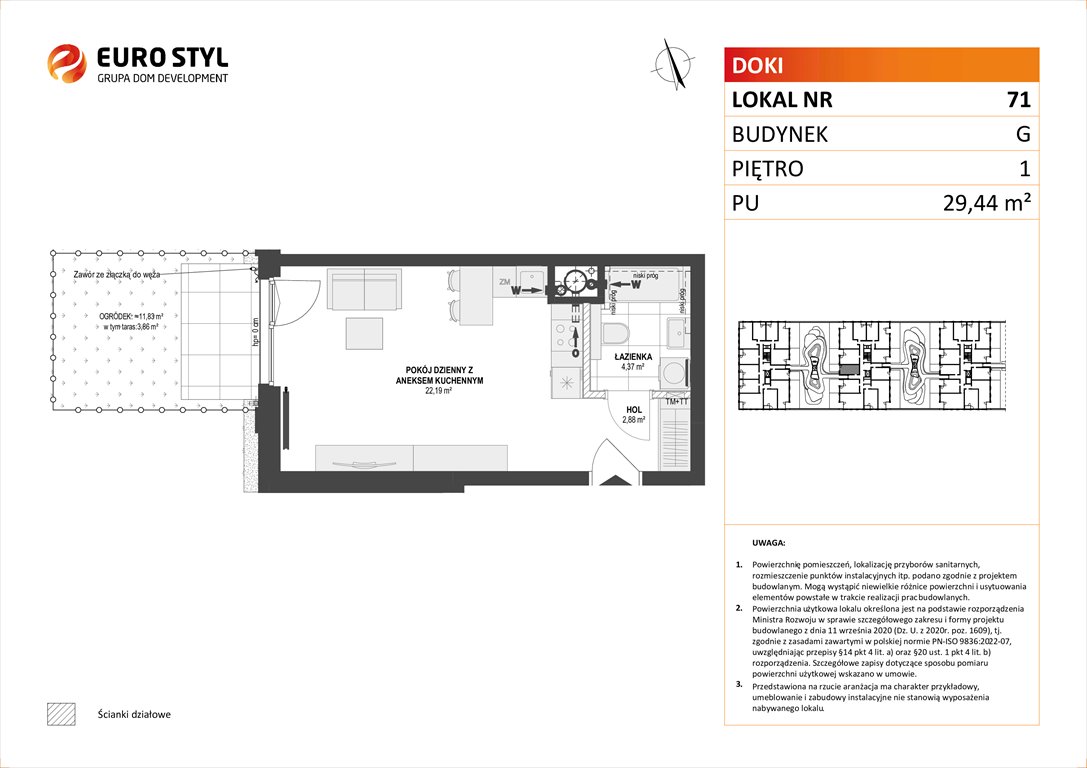 mieszkanie na sprzedaż 29m2 mieszkanie Gdańsk, Śródmieście, ks. Jerzego Popiełuszki/Rybaki Górne