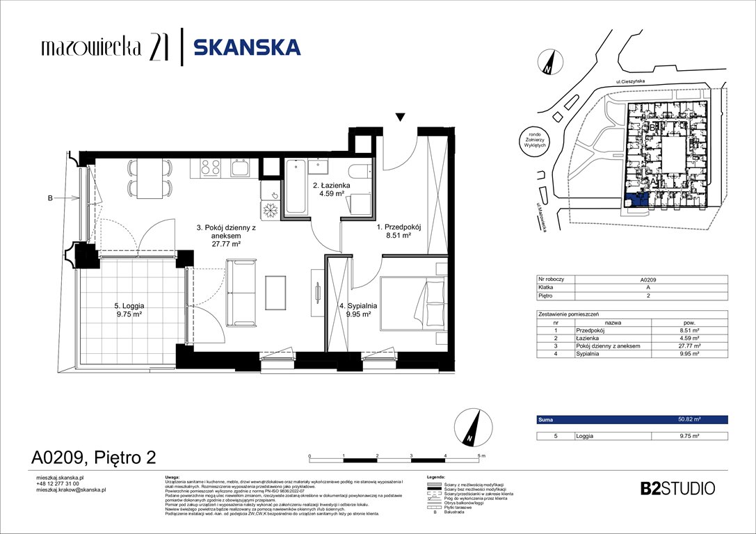 Nowe mieszkanie dwupokojowe Mazowiecka 21 Kraków, Krowodrza, ul. Mazowiecka 21  51m2 Foto 1