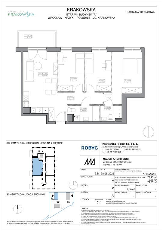 Nowe mieszkanie czteropokojowe  Apartamenty Krakowska Wrocław, Krzyki, Krakowska 112  77m2 Foto 1