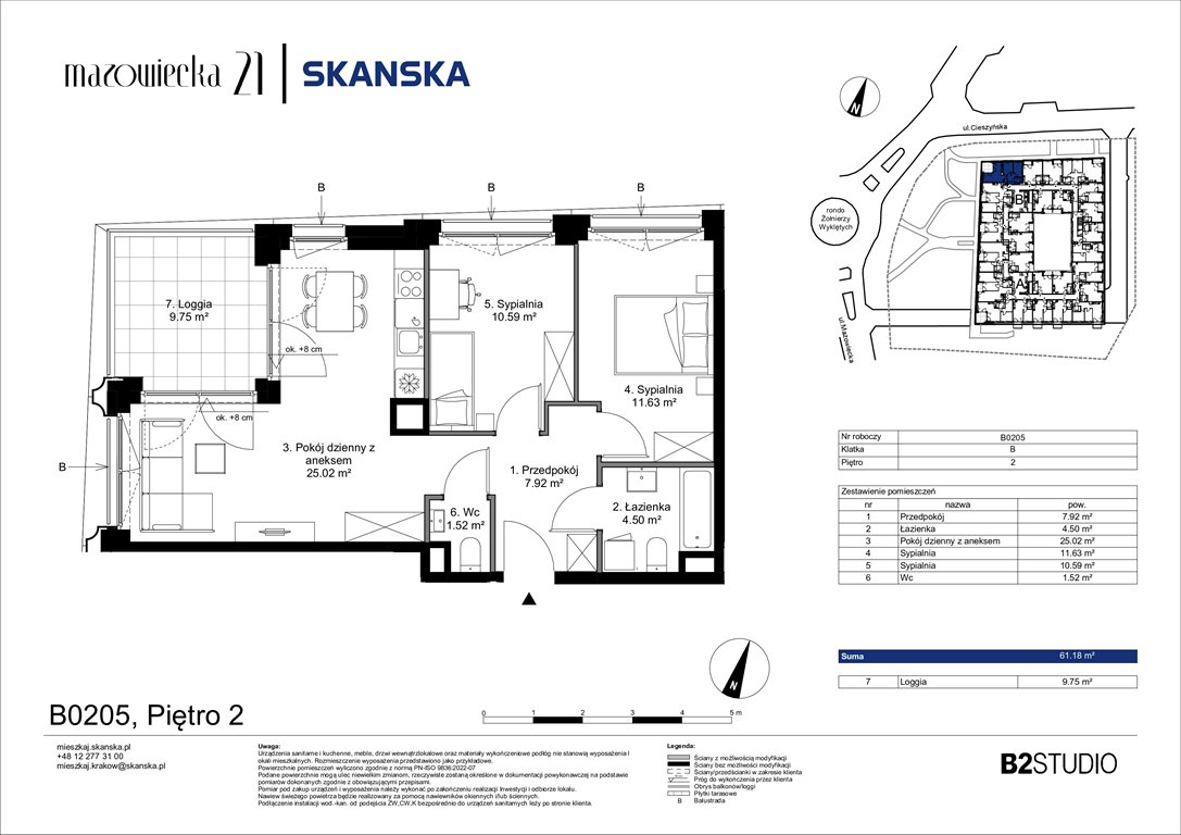 Nowe mieszkanie trzypokojowe Mazowiecka 21 Kraków, Krowodrza, ul. Mazowiecka 21  61m2 Foto 1