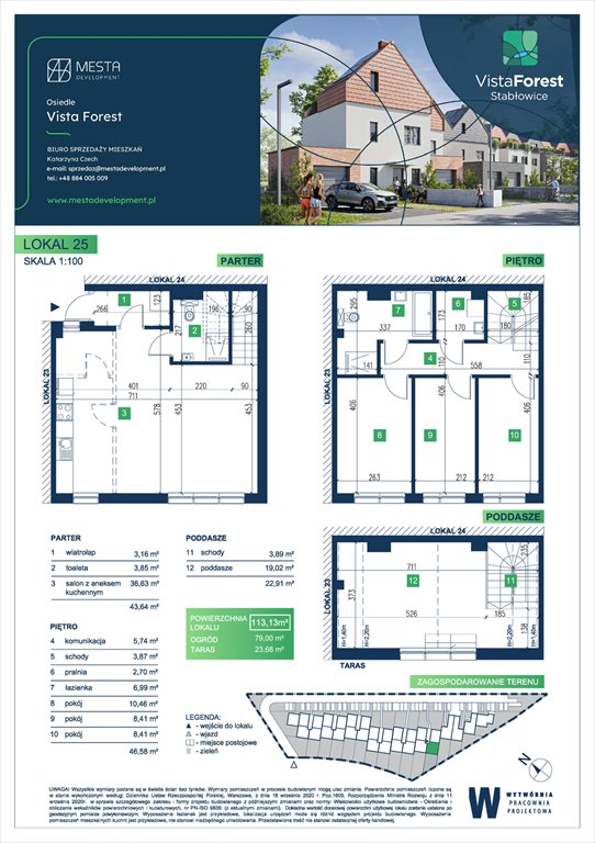 Nowe mieszkanie Vista Forest Wrocław, Fabryczna  113m2 Foto 1