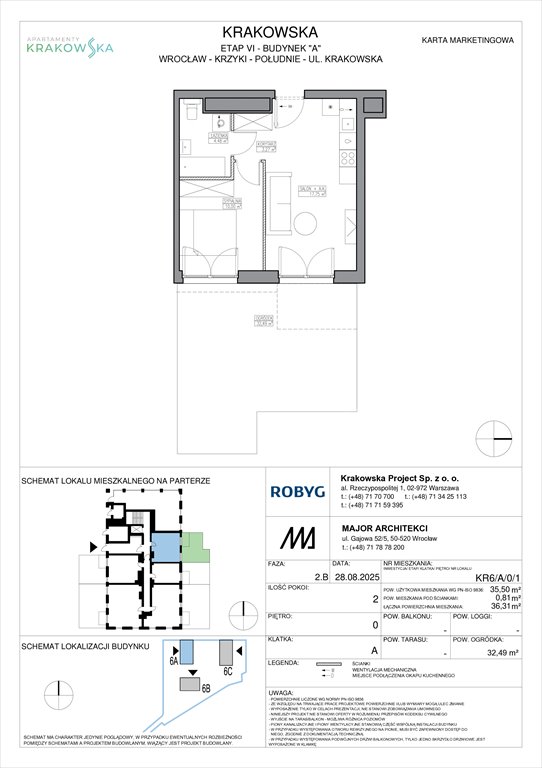 Nowe mieszkanie dwupokojowe Apartamenty Krakowska Wrocław, Krzyki, Krakowska 112  36m2 Foto 1