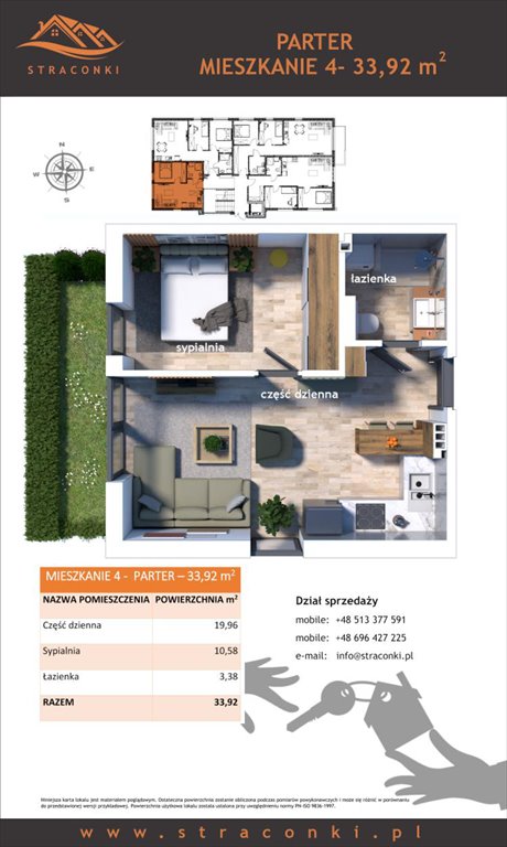 Nowe mieszkanie dwupokojowe Apartamenty Straconki Bielsko-Biała, Straconki, Straconki 59  34m2 Foto 1