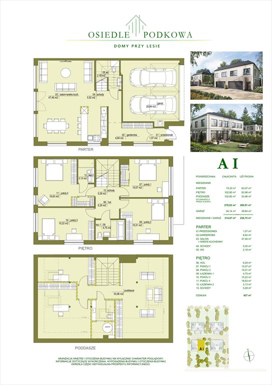 Nowe mieszkanie Osiedle Podkowa Żółwin, Zarybie 25  231m2 Foto 1