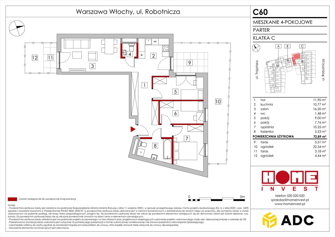 Nowe mieszkanie czteropokojowe  Zakątek Włochy Warszawa, Włochy, ul. Robotnicza 11/13  73m2 Foto 1
