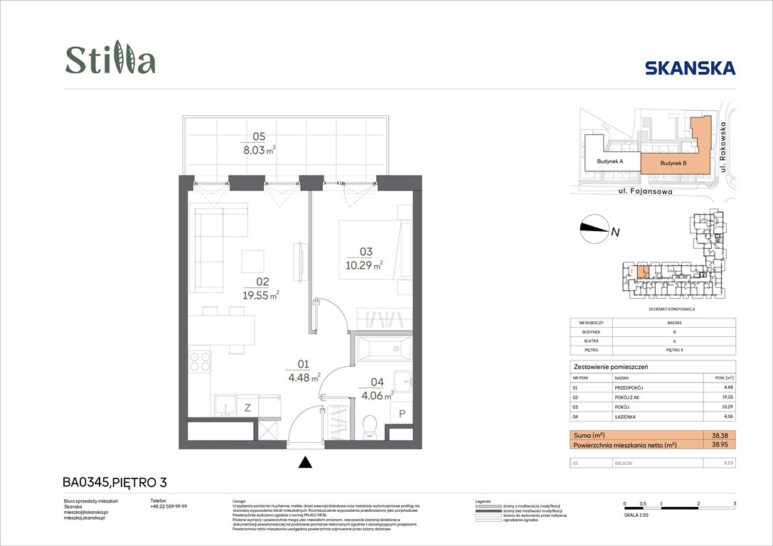 Nowe mieszkanie dwupokojowe Stilla Warszawa, Fajansowa 5  38m2 Foto 1