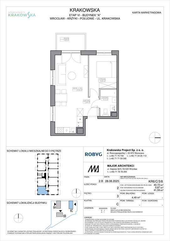 Nowe mieszkanie dwupokojowe Apartamenty Krakowska Wrocław, Krzyki, Krakowska 112  41m2 Foto 1