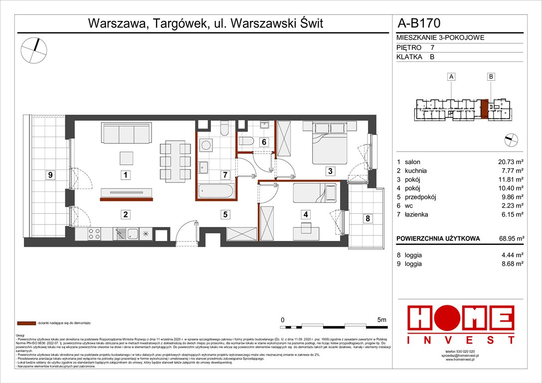 Nowe mieszkanie trzypokojowe Warszawski Świt Etap VII Warszawa, Targówek, ul. Warszawski Świt 12  69m2 Foto 1