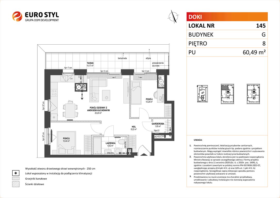 Nowe mieszkanie trzypokojowe DOKI LIVING Gdańsk, Śródmieście, ks. Jerzego Popiełuszki/Rybaki Górne  60m2 Foto 1