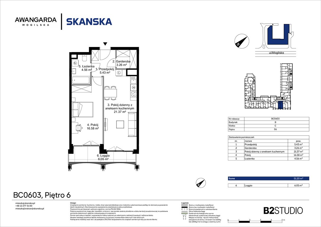 Nowe mieszkanie dwupokojowe Awangarda Mogilska Kraków, Prądnik Czerwony, Mogilska 126  51m2 Foto 1