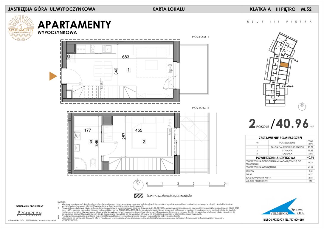 Nowe mieszkanie Apartamenty Wypoczynkowa Jastrzębia Góra, Wypoczynkowa  41m2 Foto 1