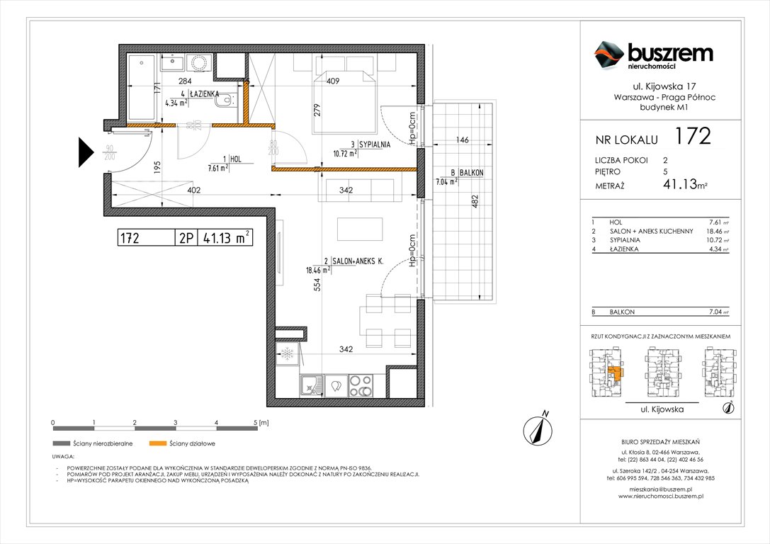 Nowe mieszkanie dwupokojowe Kijowska 17 Warszawa, Praga Północ, Kijowska 17  41m2 Foto 1