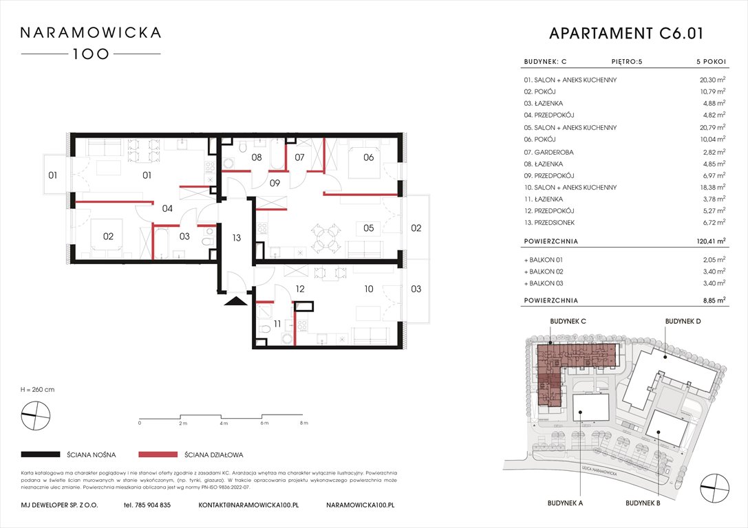 Nowe mieszkanie NARAMOWICKA 100 Poznań, Winogrady, Naramowicka 100  120m2 Foto 1