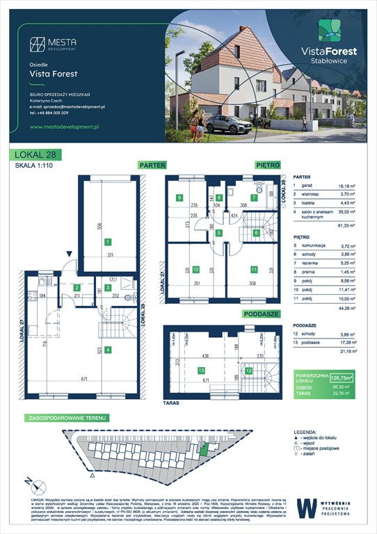 Nowe mieszkanie Vista Forest Wrocław, Fabryczna  127m2 Foto 1