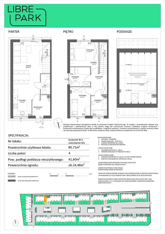 Nowe mieszkanie czteropokojowe  Osiedle Libre Park Dębogórze, Pistacjowa 5  81m2 Foto 1