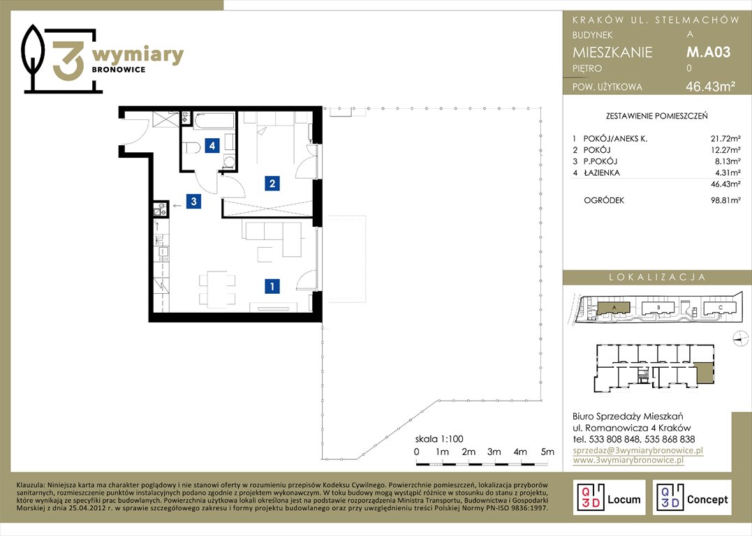Nowe mieszkanie czteropokojowe  3 Wymiary Bronowice Kraków, Bronowice Wielkie, Stelmachów  93m2 Foto 1