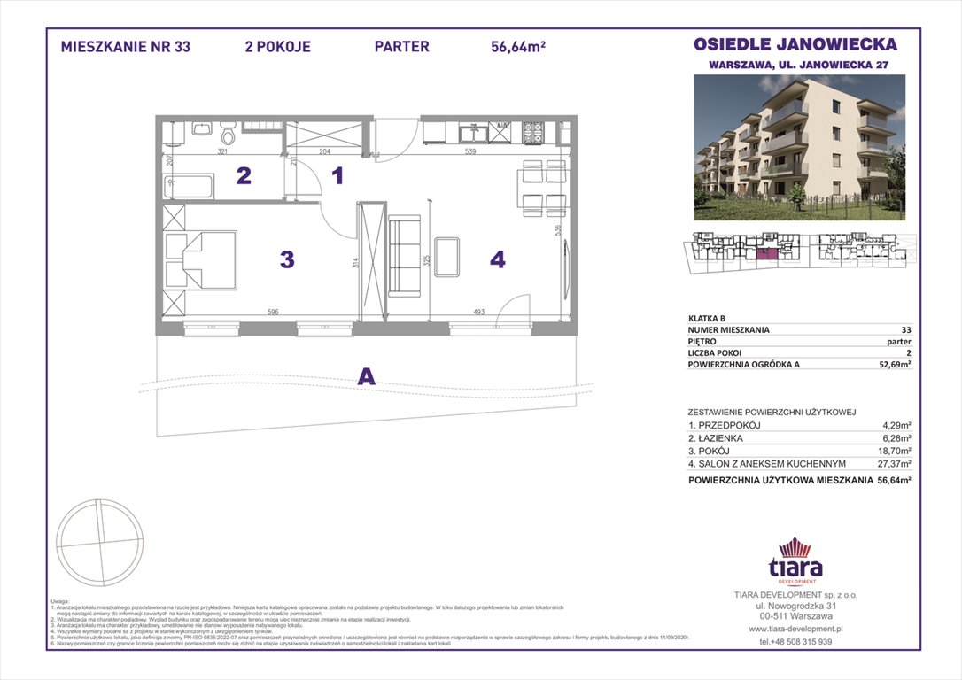 Nowe mieszkanie dwupokojowe Janowiecka 27 Warszawa, Targówek, Janowiecka 27  57m2 Foto 1