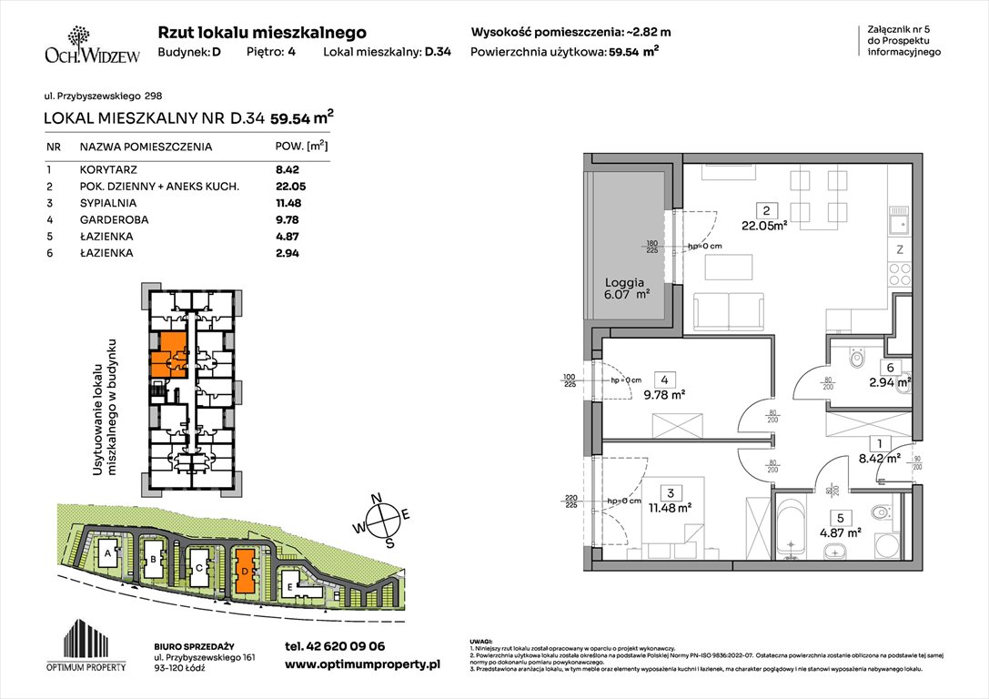 Nowe mieszkanie dwupokojowe OchWidzew Łódź, Widzew, Przybyszewskiego 292-300  60m2 Foto 1