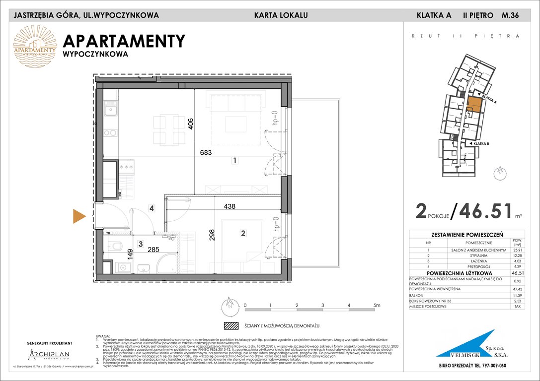 Nowe mieszkanie Apartamenty Wypoczynkowa Jastrzębia Góra, Wypoczynkowa  47m2 Foto 1