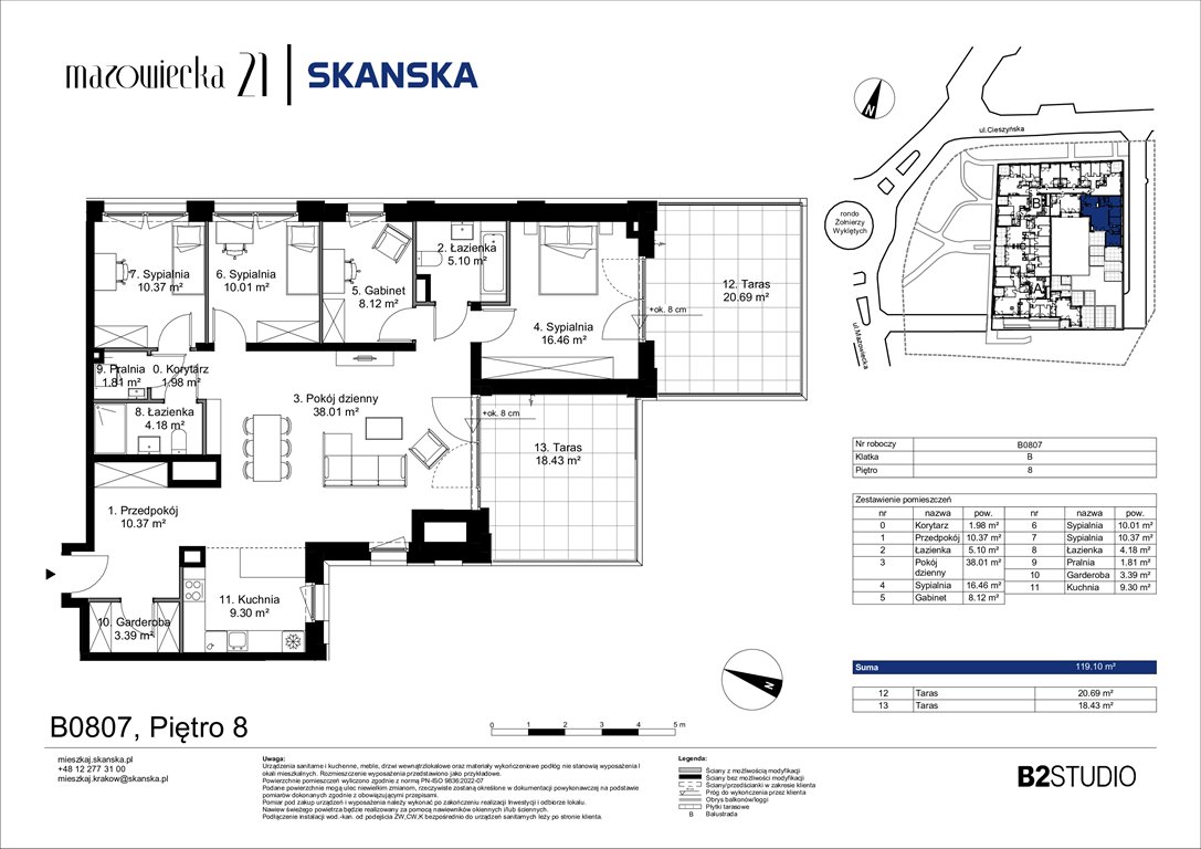 Nowe mieszkanie Mazowiecka 21 Kraków, Krowodrza, ul. Mazowiecka 21  119m2 Foto 1