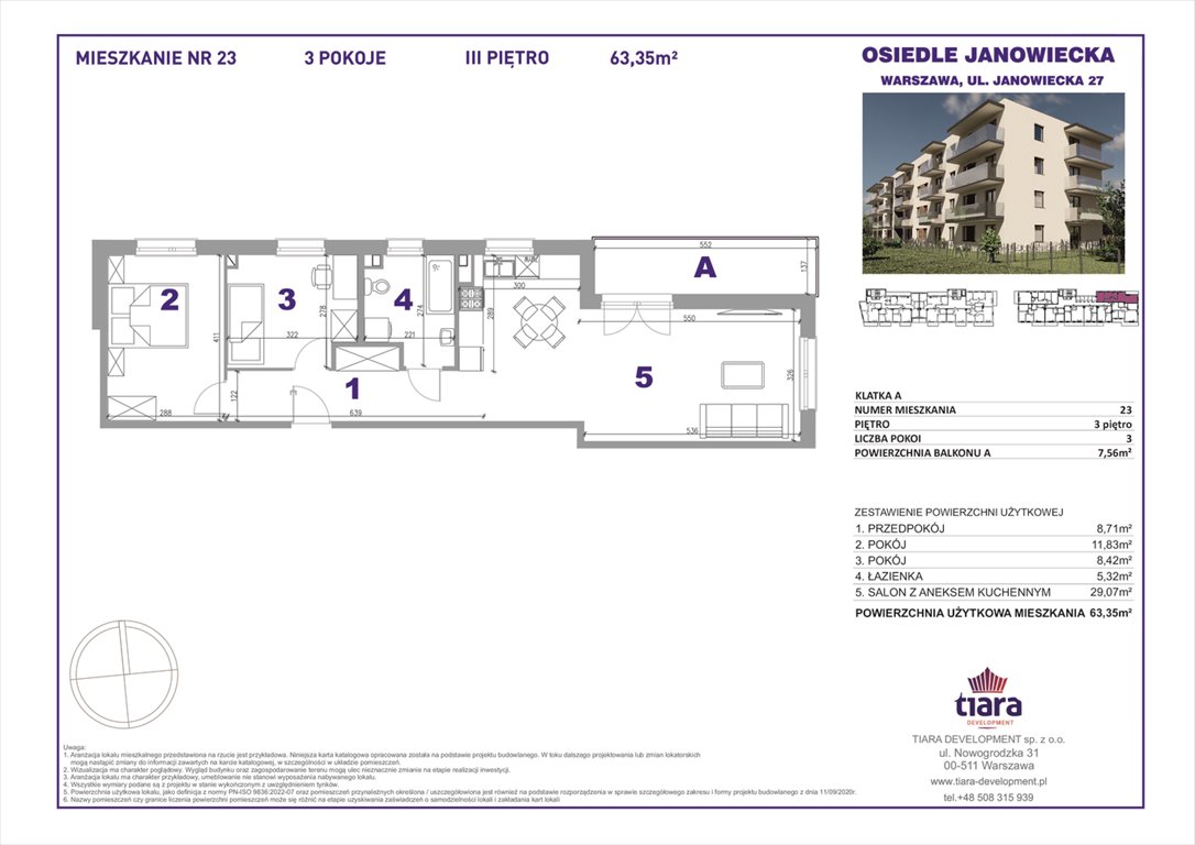 Nowe mieszkanie trzypokojowe Janowiecka 27 Warszawa, Targówek, Janowiecka 27  63m2 Foto 1