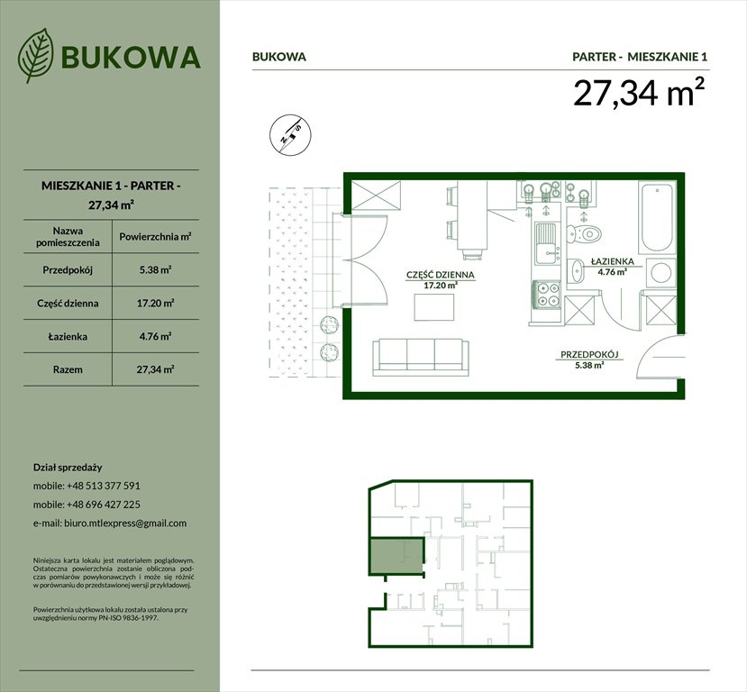 Nowa kawalerka Apartamenty Bukowa Bielsko-Biała, Aleksandrowice, Bukowa 29  27m2 Foto 1