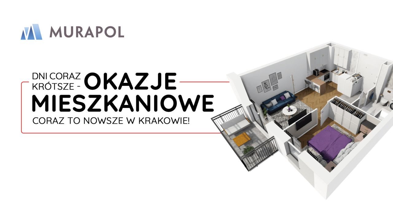 Nowe mieszkanie czteropokojowe  Murapol Mateczniq Kraków, ul. Rydlówka  62m2 Foto 1