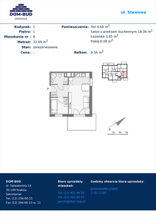 Nowe mieszkanie dwupokojowe Stawowa Kraków, Bronowice Wielkie, Stawowa  33m2 Foto 1