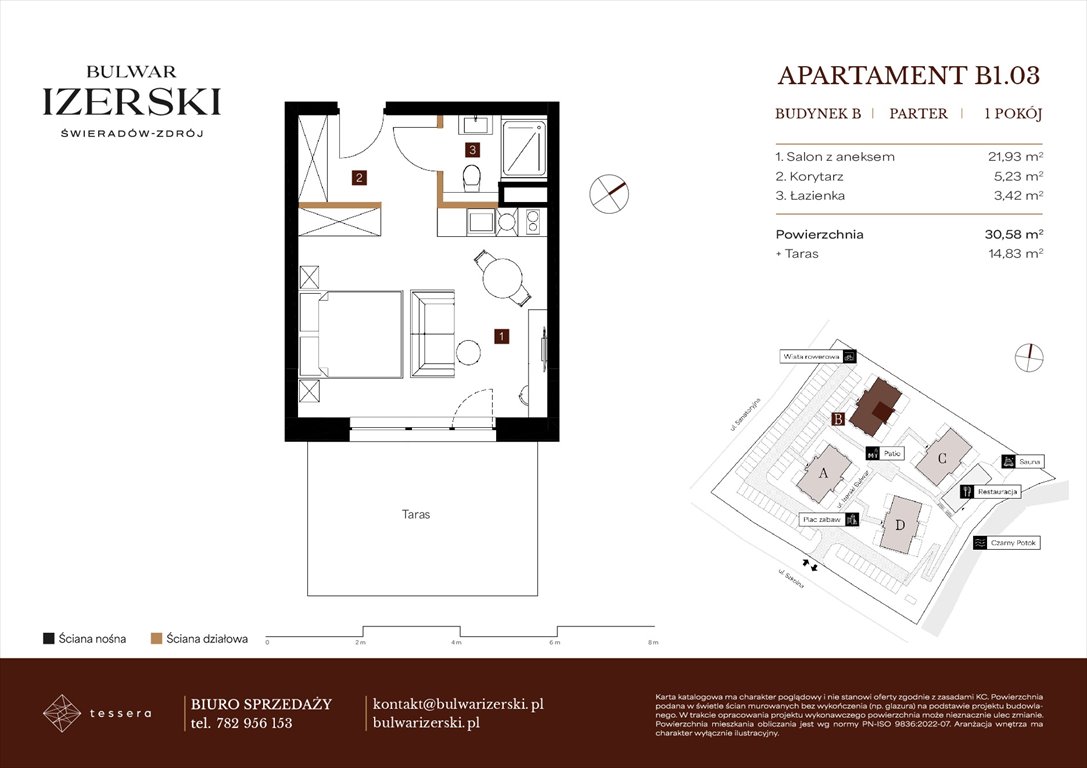 Nowa kawalerka BULWAR IZERSKI Świeradów Zdrój, Senatoryjna/Szkolna  31m2 Foto 1