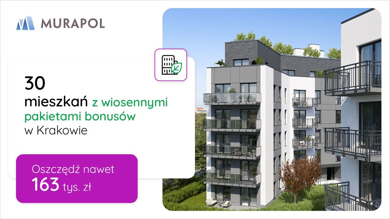 Nowe mieszkanie trzypokojowe Murapol Mateczniq Kraków, ul. Rydlówka  51m2 Foto 2