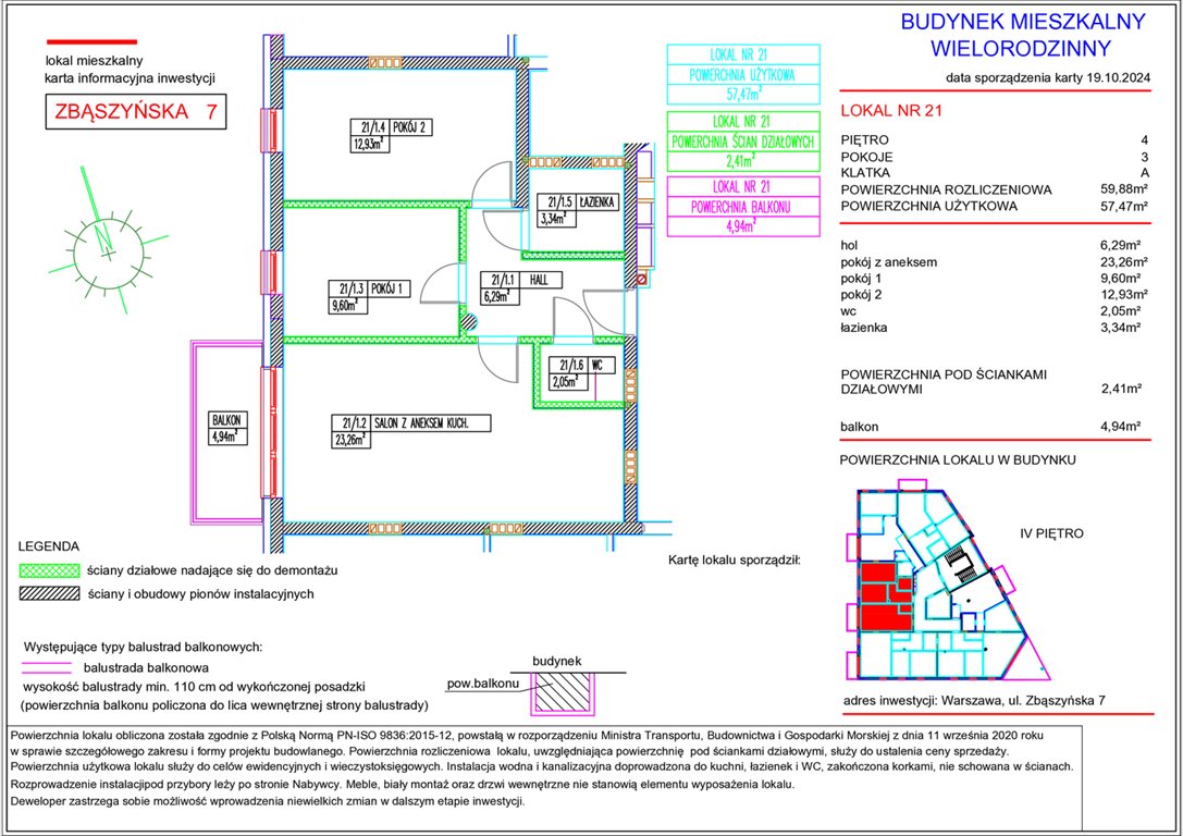 Nowe mieszkanie trzypokojowe Apartamenty Przystań Włochy Warszawa, Włochy, ul. Zbąszyńska 7  57m2 Foto 1