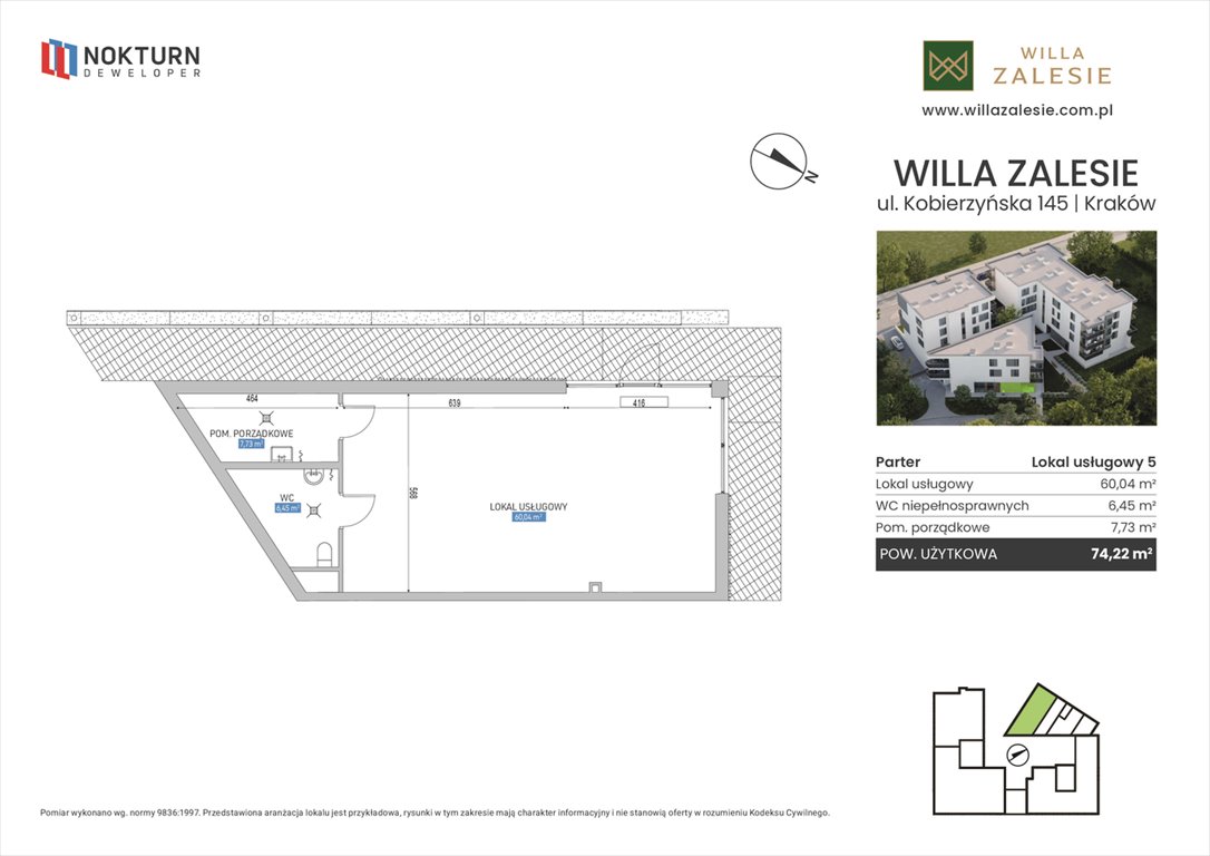 Nowy lokal użytkowy Willa Zalesie Kraków, Ruczaj, Kobierzyńska 145  74m2 Foto 1