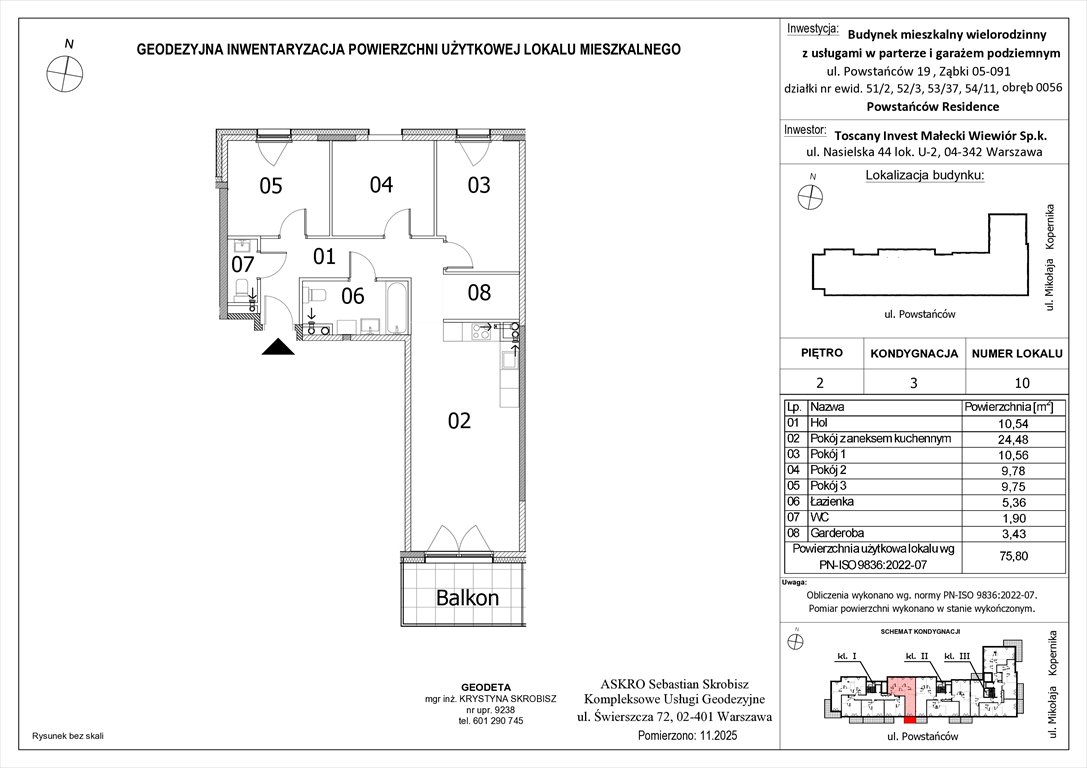 Nowe mieszkanie czteropokojowe  Powstańców Residence Ząbki, Powstańców 19  76m2 Foto 1