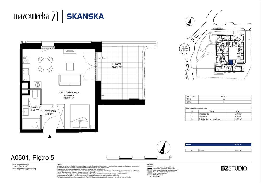 Nowa kawalerka Mazowiecka 21 Kraków, Krowodrza, ul. Mazowiecka 21  37m2 Foto 1