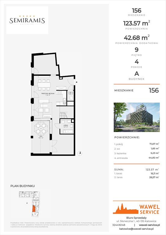 mieszkanie na sprzedaż 124m2 mieszkanie Katowice, Bogucice - Dąbrówka Mała, Wiertnicza 32