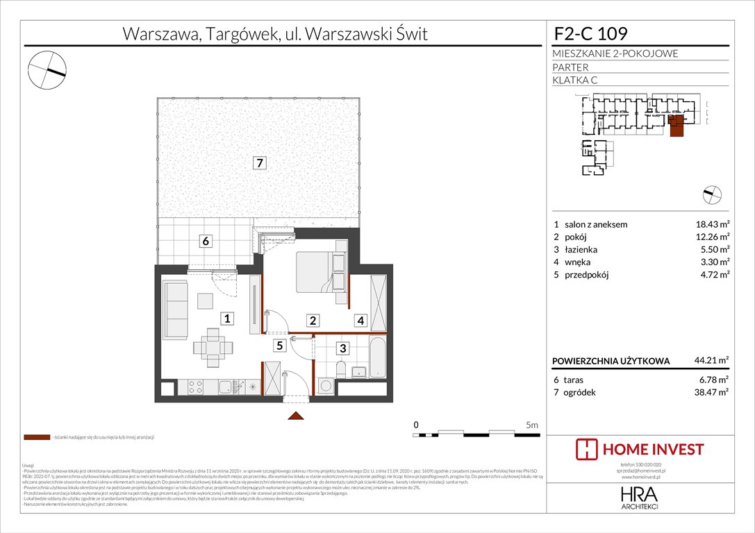 Nowe mieszkanie dwupokojowe Warszawski Świt Etap XIV Warszawa, ul. Warszawski Świt  44m2 Foto 1