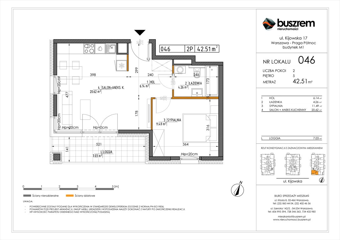Nowe mieszkanie dwupokojowe Kijowska 17 Warszawa, Praga Północ, Kijowska 17  46m2 Foto 1