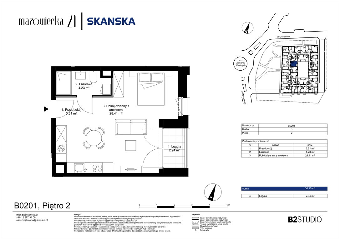 Nowa kawalerka Mazowiecka 21 Kraków, Krowodrza, ul. Mazowiecka 21  36m2 Foto 1