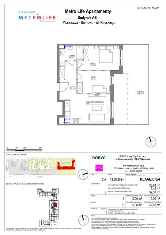 Nowe mieszkanie trzypokojowe Metro Life Apartamenty Warszawa, Bemowo, Rayskiego  51m2 Foto 1