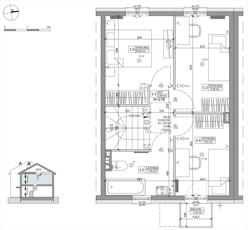 dom na sprzedaż 79m2 dom Sulejówek, Szklarniowa