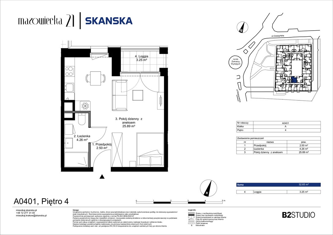 Nowa kawalerka Mazowiecka 21 Kraków, Krowodrza, ul. Mazowiecka 21  33m2 Foto 1